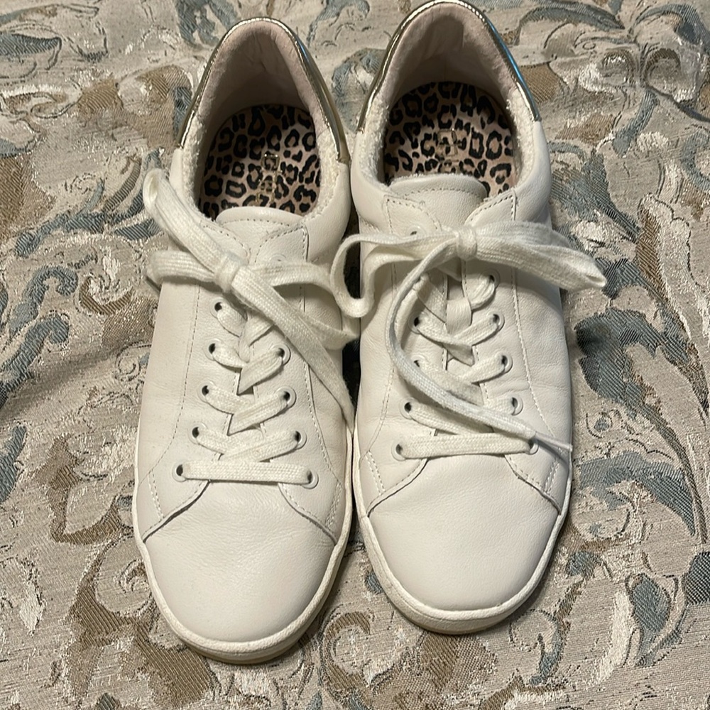Chico’s leather tennis shoes